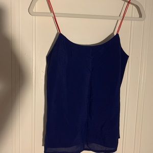blue banana republic sleeveless blouse